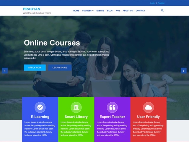 Pragyan theme preview